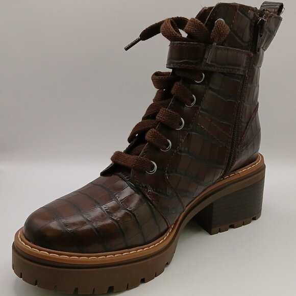 Naturalizer Jac Croco Combat Boots - 7.5M - Picture 5 of 9